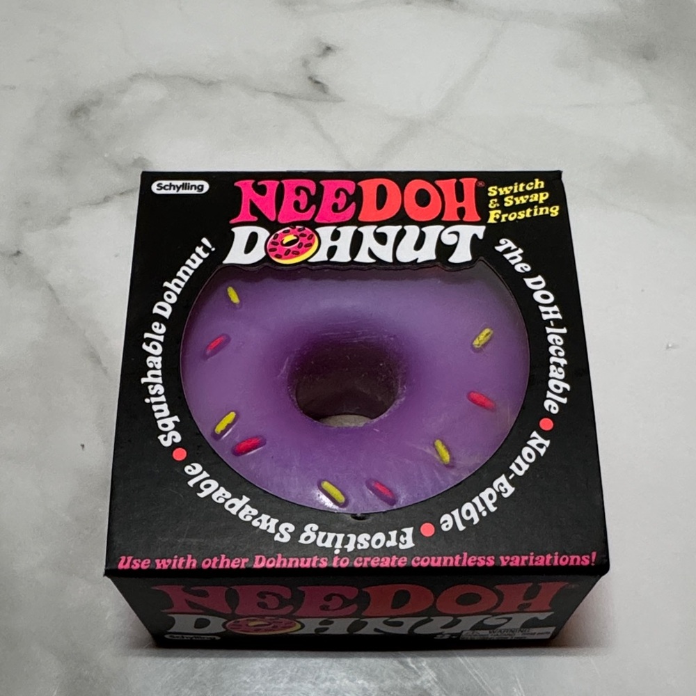 NeeDoh Dohnut - Purple/Yellow New